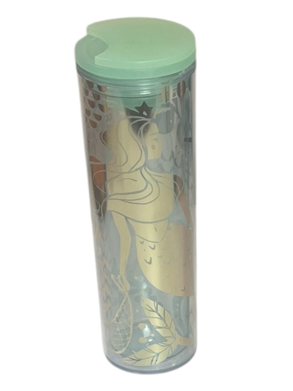 Starbucks Mermaid Siren Reusable Tumbler with Mint Lid 16oz Summer 2020 Ocean